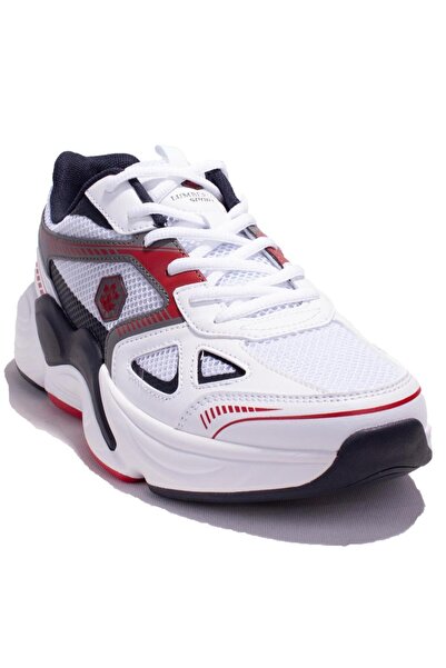 lumberjack Tech Beyaz Kırmızı Ortopedik Günlük Erkek Spor Ayakkabı