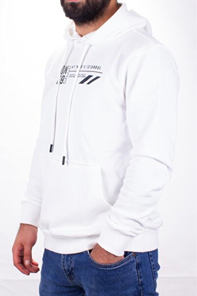 Twister Jeans Ανδρικό φούτερ Twister 1910 Ecru Hooded