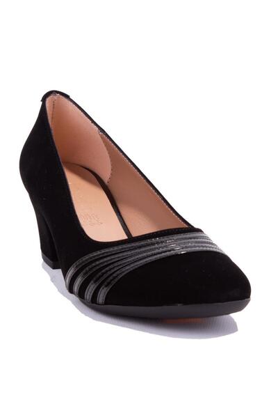 DAGOSTER DZA07-7268664 Pantofi de damă cu toc clasic din piele intoarsa neagra