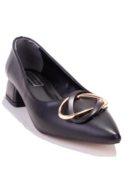 DAGOSTER DZA07-1006045 Μαύρα κλασικά γυναικεία παπούτσια με τακούνι