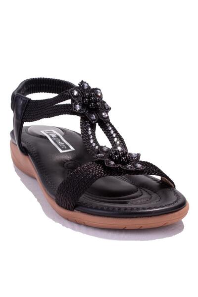 DAGOSTER DZA07-741724910 Μαύρα καθημερινά ορθοπεδικά γυναικεία σανδάλια