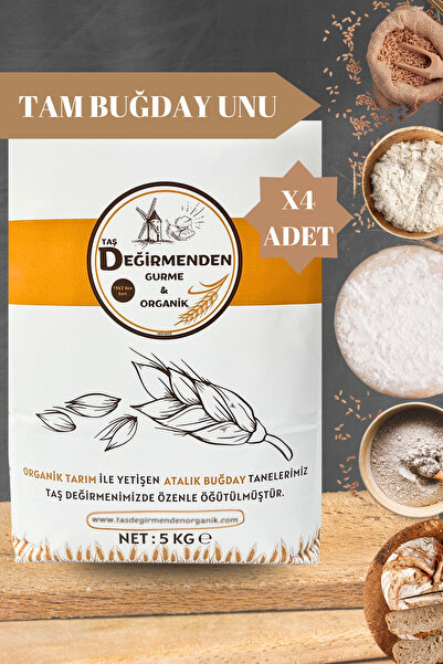 Taş Değirmenden Organik Atalık Tam Buğday Unu - 20 Kilo