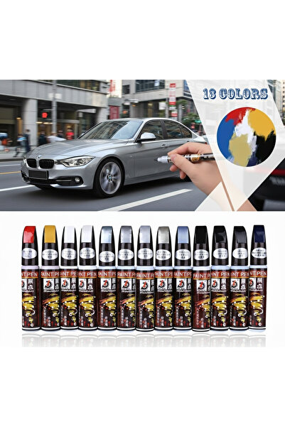 BoutiqueZn Gri-Araba Çizik Giderici Rütuş Boyası Araç Tamir ve Rötuş Kalemi g...