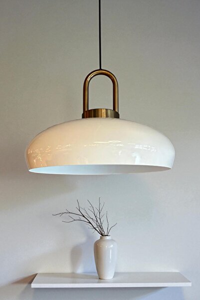 Bamyum Estrela Beyaz Tekli Sarkıt Avize Eskitme Kilit Başlık İç Mekan Aydınlatma Dekoratif Mutfak Hol Cafe