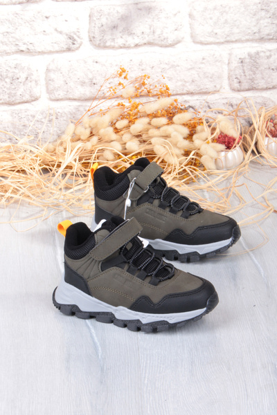 fort Cool Doruk Khaki Άνετες Αντιολισθητικές Μπότες για αγόρια