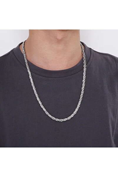 OEM Lant Barbati Serenis, Otel inoxidabil, Argintiu, 65cm