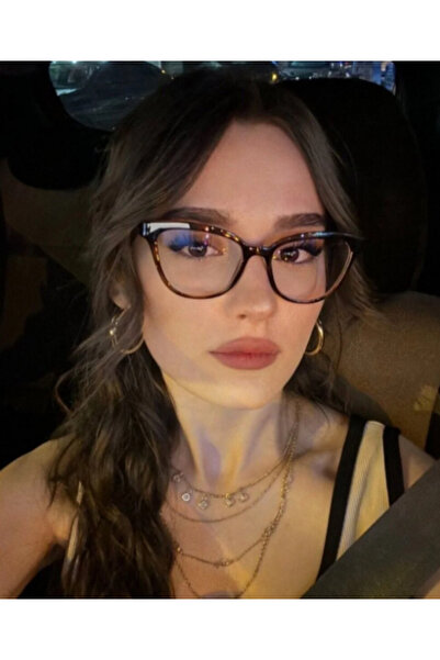 BluePepper Lily Brown Mavi Işık Korumalı Gözlük Unisex Cateye Optik Uyumlu Ca...