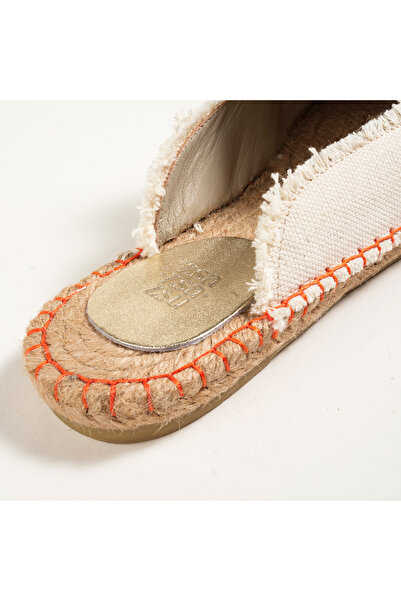 Zsa Zsa Zsu Florya Jüt Terlik 37-40 Ekru - Turuncu