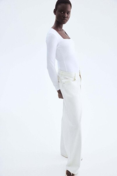 H&M قميص جيرسي بأكمام طويلة