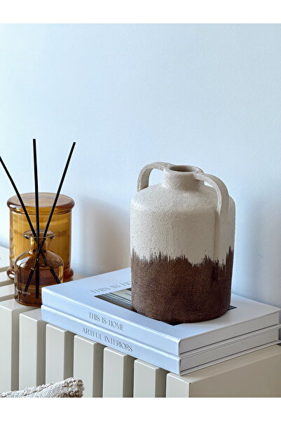 AYSA HOME DECOR Niva Dokulu Stoneware Vazo