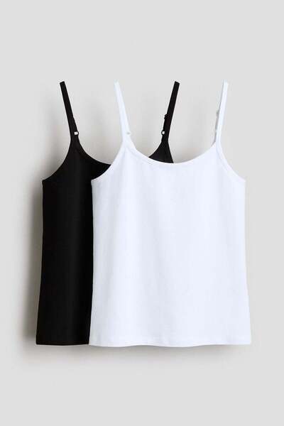 H&M 2-pack cotton strappy tops