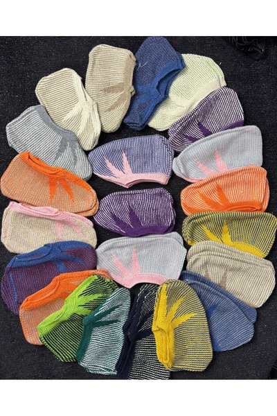 Muensu 10 броя машинно изработени булчински пантофки, готови пантофки, смесени пантофки