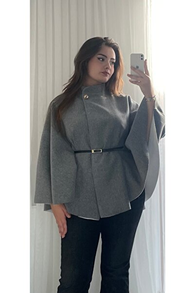 Sara Deluxe BELTED BOWL PONCHO