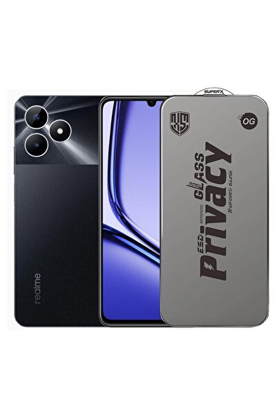 super-x Protector de ecran pentru Realme Note 50 - Sticlă securizată Flippy ESD, margini negre, 0,30 mm