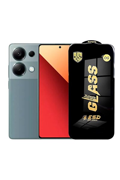 Flippy Tempered Glass Screen Protector for Xiaomi Redmi Note 13, 0.35 mm, Black Edges, Antistatic