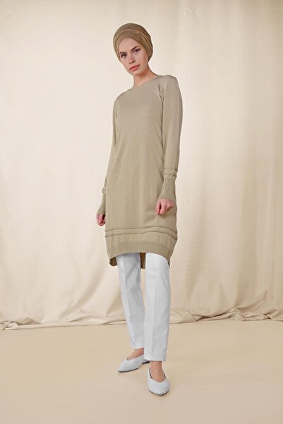 Alvina Silvery Detailed Knitting Tunic 4524