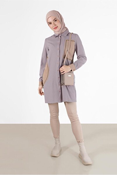 Alvina ΚΑΡΟΤΕΡΙΑΜΕΝΟ ΤΟΥΝΙΚΑ ΜΕ ΓΕΩΜΕΤΡΙΚΟ ΣΧΕΔΙΟ 42392