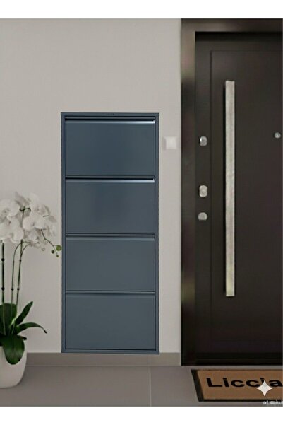 LICCIA Metal Ayakkabılık 4 lü Antrasit