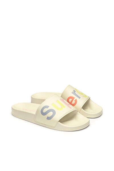 Superga 1908 Slides Polysoft Unisex Bej-Gri Terlik