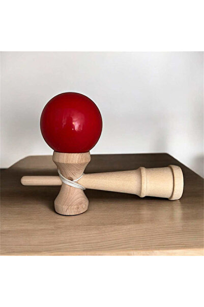 GIA'S WORLD Kendama Krom rosu plus ata de rezerva ( cadou surpriza)