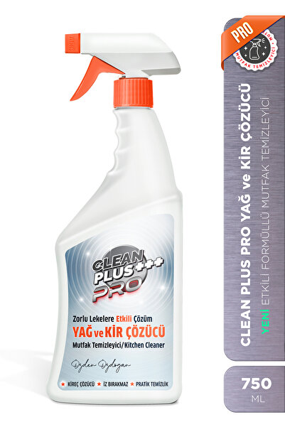 ÖZDEN ÖZDOĞAN Clean Plus+ Pro Yağ ve Kir Çözücü Ultra Güçlü Mutfak Temizleyici 750 ml