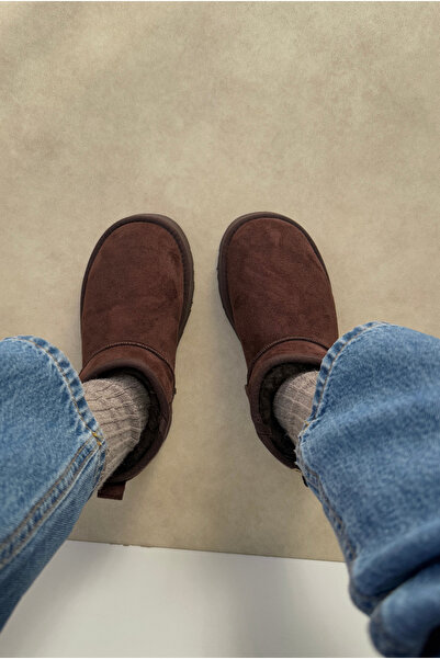 Mupa Shoes Μίνι Γούνινο Εσωτερικό Χοντρό Σόλα ΚΑΦΕ