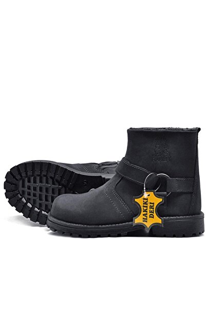 Rakerplus Chiron Genuine Leather Zippered Winter Children's Boots