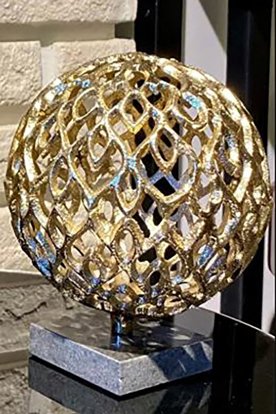 LAMEDORE Döküm Mermer Altlıklı Dekor 20 Cm / Küçük Boy