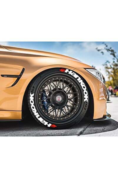 Hankook Motorsiklet Lastik Yazısı 4 Adet 2.5 Cm Sticker (MADE IN USA) ® Orijinal Ürün