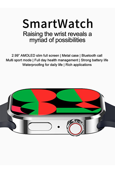 Volynix Green Bluetooth Smartwatch For Men Women Voice Call Sports Modes Health Monitor