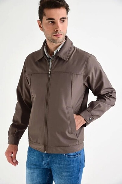 DYNAMO Ανδρικό παλτό από χώμα Comfortable Fit Classic