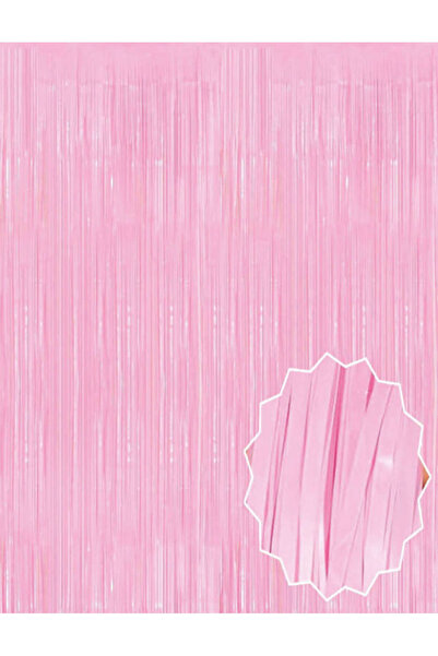 ZERO LAND Mtxdpn Soft Pink Tassel Door Curtain - Party, Baby Shower, Gender Reveal Party (101133) 1X2 m