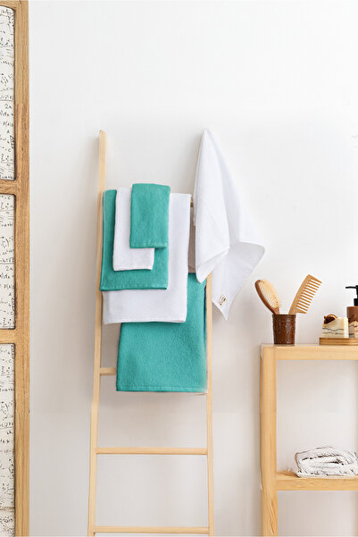 Rikka Home كورسوفتير 100% قطن، فائق النعومة، طقم مناشف حمام مكون من 6 قطع