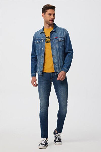 Lee Cooper Ανδρικό τζιν μπουφάν Puebla από 100% βαμβάκι
