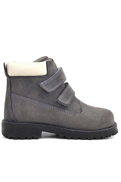 Rakerplus Neson Справжня шкіра Сірий хутряний дитячий чобіт