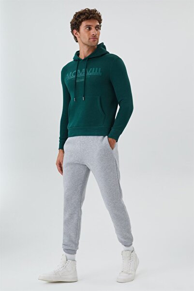 Lee Cooper سويت شيرت بغطاء للرأس للرجال من Garen باللون الأخضر الزمردي