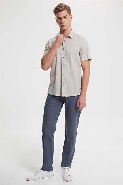Lee Cooper بنطلون ريكى رجالي عالي الخصر مستقيم ومريح وعالي الجودة، ذو أرجل مس...