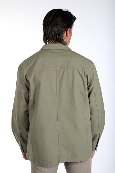 Lee Cooper Ανδρικό μπουφάν Newkar 100% βαμβακερό υφαντό χακί