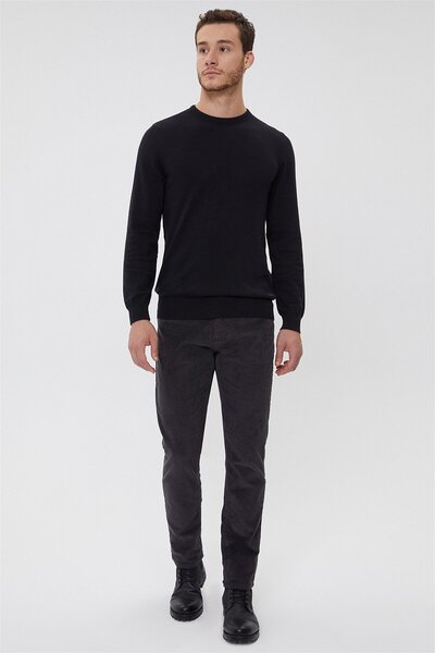 Lee Cooper Erkek Ricky Nd 1 Highrise Straight Fit Pantolon Antrasit 211 LCM 2...