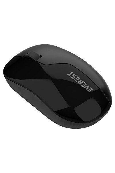 Hype Store SMW-973 ماوس لاسلكي USB 2.4 جيجا هرتز بنمط الظل أسود (أسود/أسود)