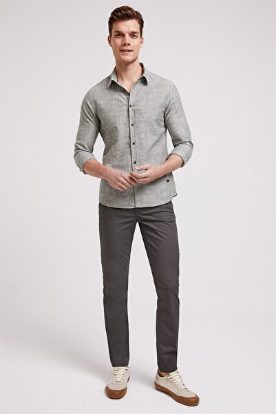 Lee Cooper Ανδρικά παντελόνια Jagger Nd 4 Slim Straight Fit Khaki 202 LCM221006