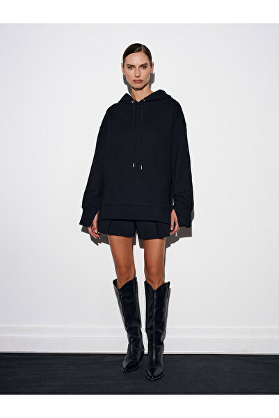 Dilvin 40403 Ραφή με χιουμοριστικό σκίσιμο ιδρώτα-μαύρο