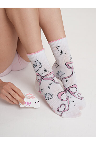 Loova Χαριτωμένες αντιολισθητικές κάλτσες γιόγκα Pilates με σχέδιο κουνελιού