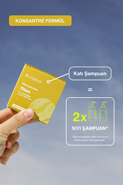 miseca Üçlü Katı Şampuan Seti | Venere - Titan - Mercury