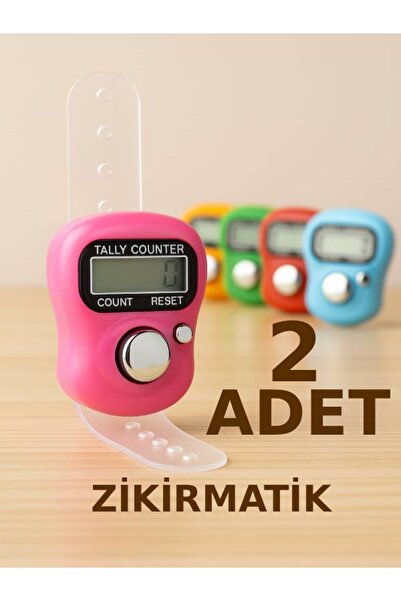 nistabolje 2 Adet Zikirmatik Dijital Sayaç Pratik Yüzük Tesbih Çekme Salavat ...