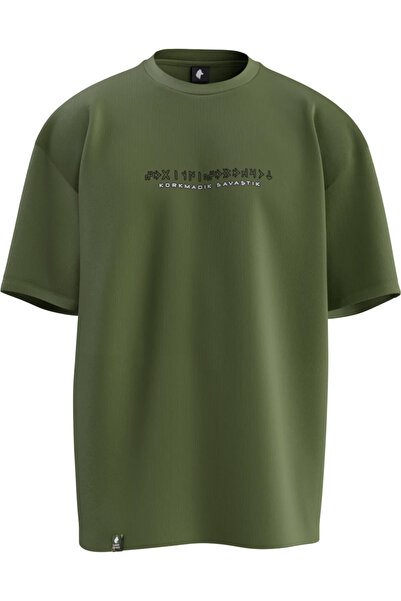 TURAN TACTICS KORKMADIK SAVAŞTIK TASARIMLI Rahat Kalıp UNISEX T-SHIRT