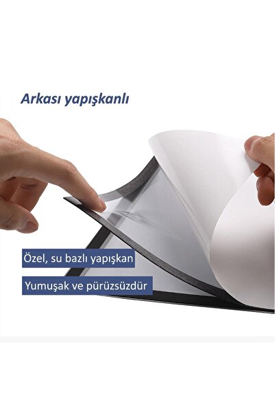 direkt-al Duyuru Panosu Arkası Yapışkanlı Mıknatıslı Esnek Çerçeve 2 Adet A4 Siyah