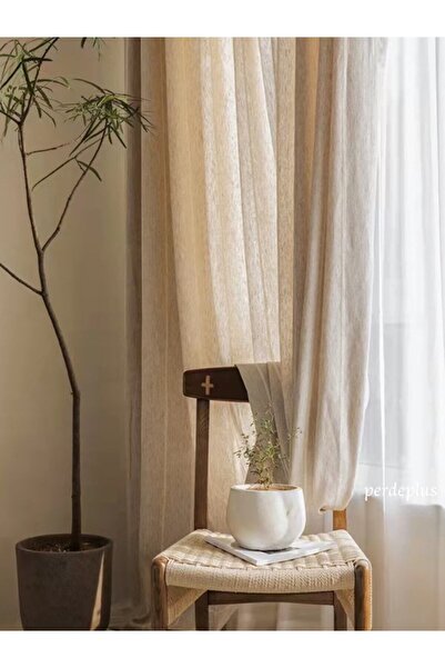 Perdeplus Background Curtain Single Wing Sunshade Natural Vintage Background