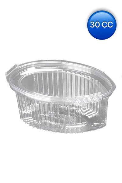 livaambalaj Tek Kullanımlık Plastik Sızdırmaz Kap, Kapaklı Sos Kabı 30 cc (100 Adet)