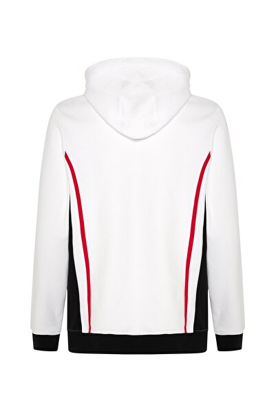 Kartal Yuvası Πέσιτσας Σ.Κ. Φούτερ Bjk Umbro 25/26 Team Training Cotton Ανδρικό με κουκούλα ΛΕΥΚΟ